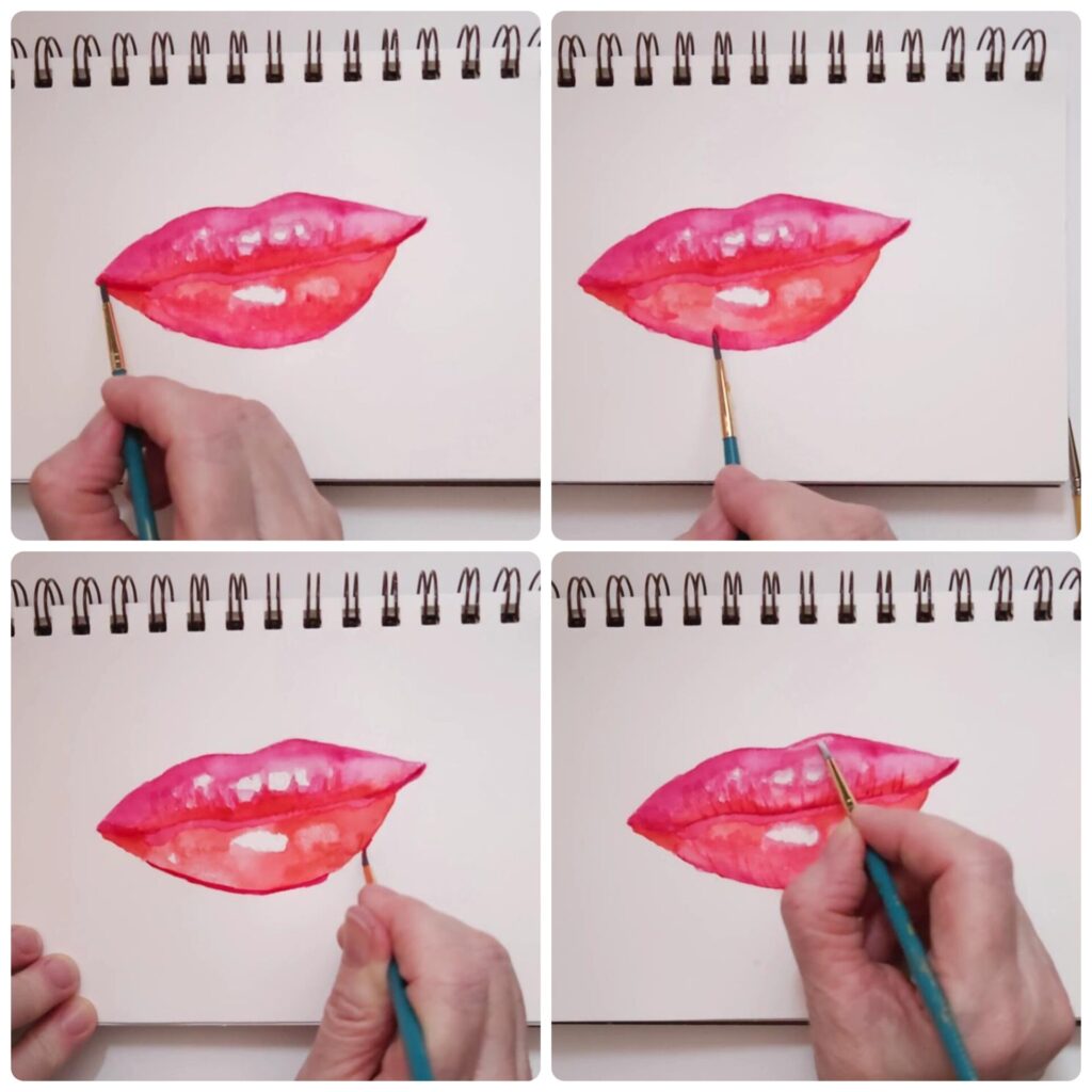 Lips drawing done by watching a tutorial | Artist Forum