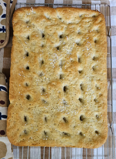 This is an image of my focaccia bread.