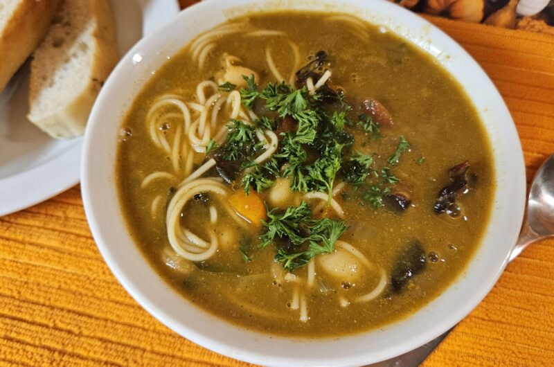 White Bean and Pasta Soup with Swiss Chard